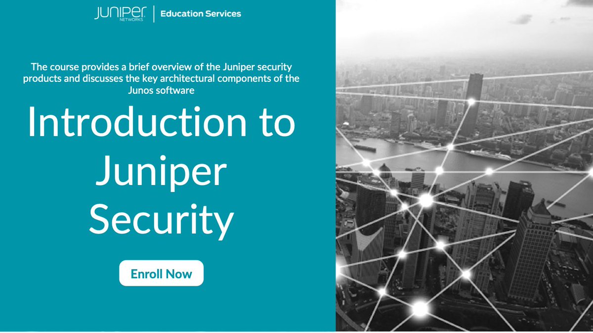 🔐Kickstart your network security journey with Juniper!
This 3-day course covers Junos OS, SRX setup, security policies, NAT, IPsec VPNs &amp; more (Junos OS 21.2).
📅Starts: July 28, 2025 | 9:00 AM CET
🔗bit.ly/3I7fAbI
#Juniper #NetworkSecurity #JunosOS #CyberSecurity #SRX