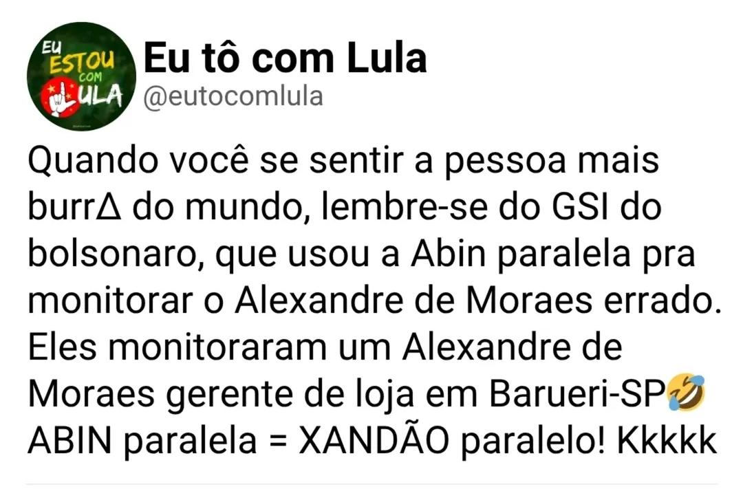 Ser burro é condição SINE QUA NON para fazer parte do grupo do IMPRESTÁVEL.