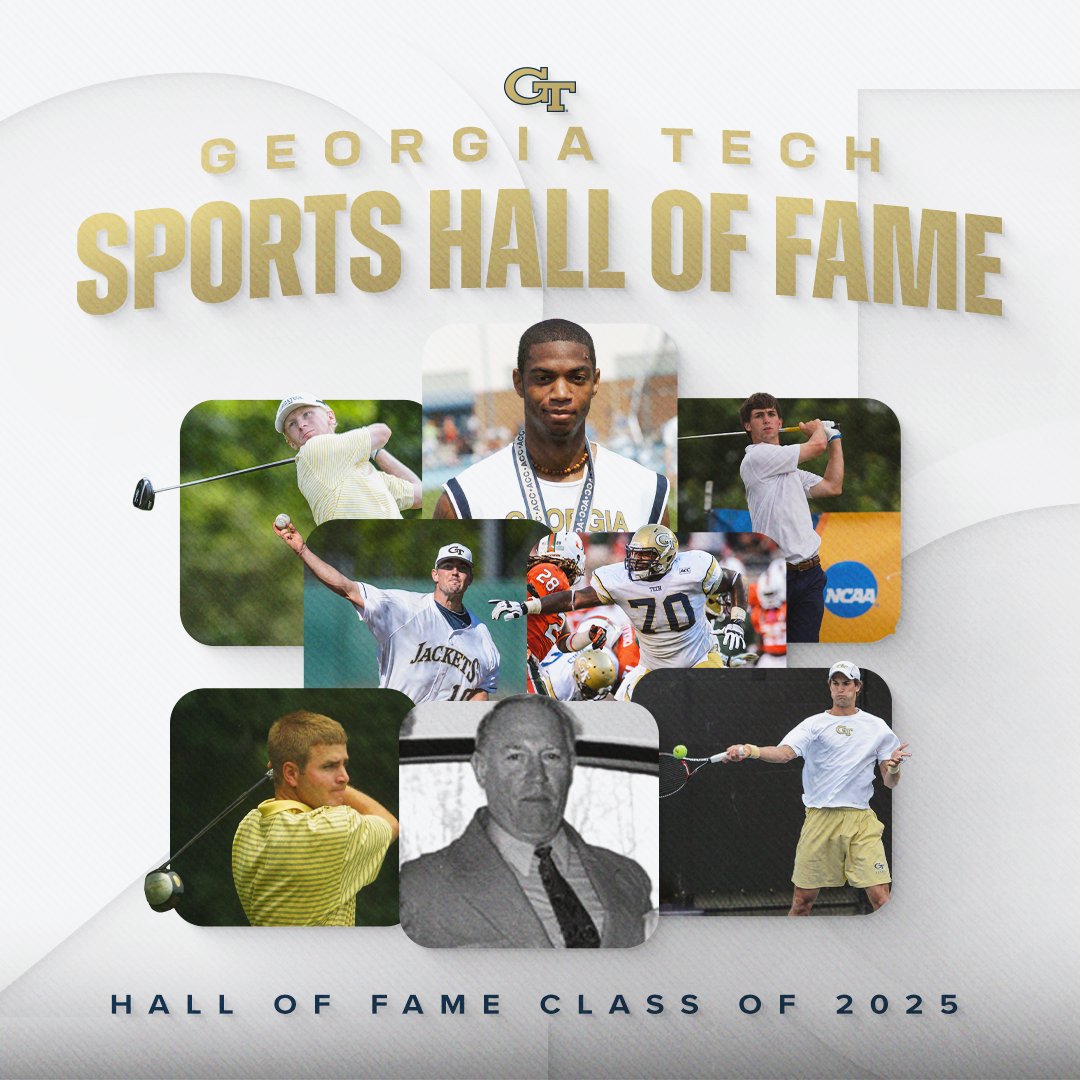 Georgia Tech Yellow Jackets (@gtathletics) on Twitter photo β¨π»πΆππ ππ» πΉπΆππππ ππ π―π½π πΉππΆππβ¨
Congrats to every member of our 2025 classβBe sure to read about each honoree's historic impact and grab a ticket to the induction dinner below π
π° buzz.gt/gtsportshof25
ποΈ buzz.gt/HOFtix2025
#StingEm π β¨π»πΆππ ππ» πΉπΆππππ ππ π―π½π πΉππΆππβ¨
Congrats to every member of our 2025 classβBe sure to read about each honoree's historic impact and grab a ticket to the induction dinner below π
π° buzz.gt/gtsportshof25
ποΈ buzz.gt/HOFtix2025
#StingEm π