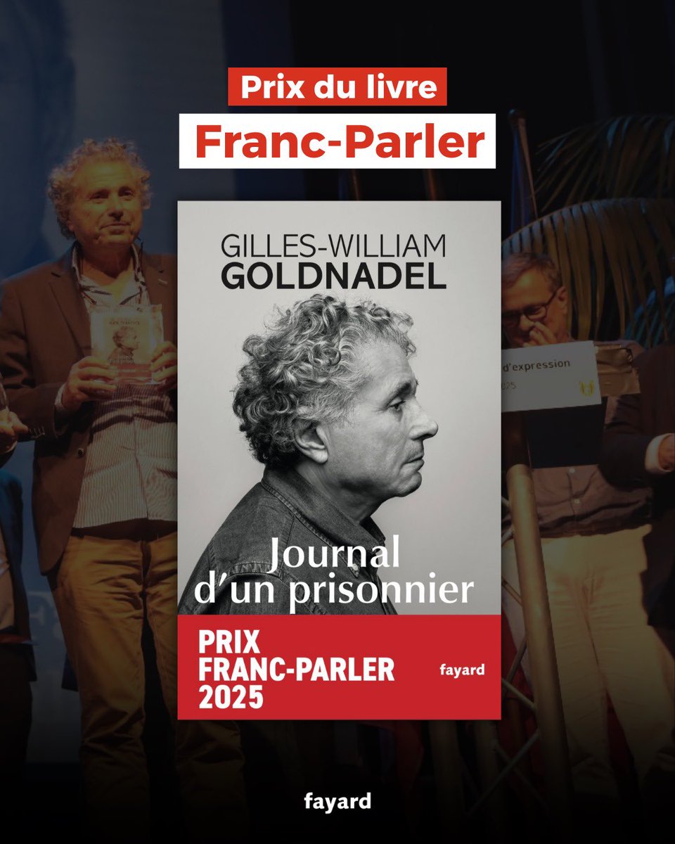Gilles-William Goldnadel reçoit le Prix Franc-Parler 2025

À l’occasion du 2e Printemps de la Liberté d’Expression à Perpignan, organisé en hommage à Boualem Sansal, le Prix Franc-Parler 2025 a été décerné à Gilles-William Goldnadel pour son livre Journal d’un prisonnier, publié