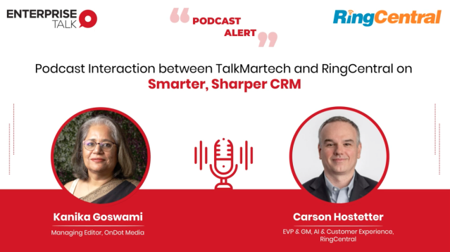 RingCentral's EVP and GM of AI &amp; CX, Carson Hostetter, joined the Enterprise Talk podcast to share his take on the next big trend in smarter CRMs and spotlight RingCentral's latest product launches. He also broke down why RingCentral’s native... ringcentr.al/3HRDacs