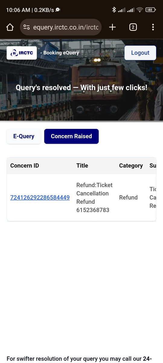 mdshohrab4's tweet photo. Dear @IRCTCofficial and @TheOfficialSBI PNR:-6152368783. I cancelled my ticket on 12 June and I haven't received any refund till today. IRCTC is saying ke Maine Paisa bhej diya hai aur SBI bolta hai mujhe nhi pata. I've raised my concern and IRCTC says the problem resolved https://t.co/EqcOqRsb6V