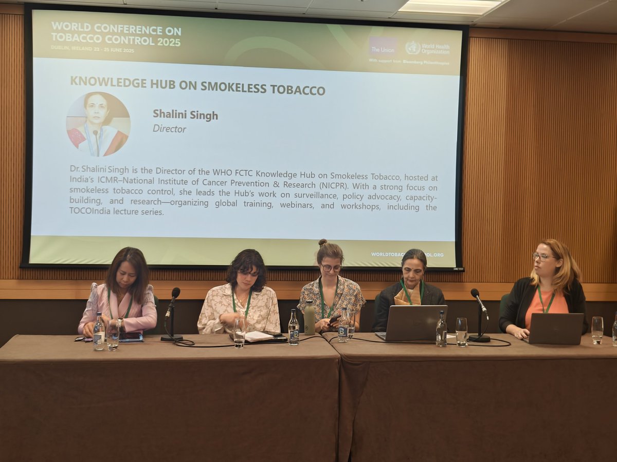 GKH_SLT's tweet image. Director @drshalini_icmr & Senior Scientist @prashantks_pks attending the @WCTC_official conference in Dublin, Ireland & presenting the work done at @GKH_SLT one of the 9 WHO FCTC Knowledge Hubs hosted at @icmr_nicpr