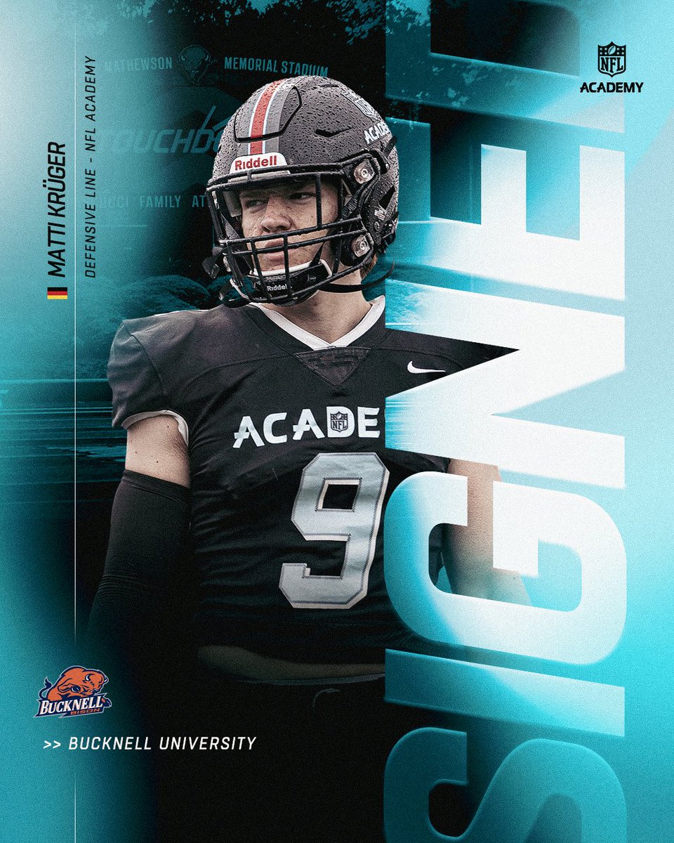 Congratulations to <a href="/matti_krueger/">Matti Krüger</a> who has signed with <a href="/Bucknell_FB/">Bucknell Football</a> 🙌