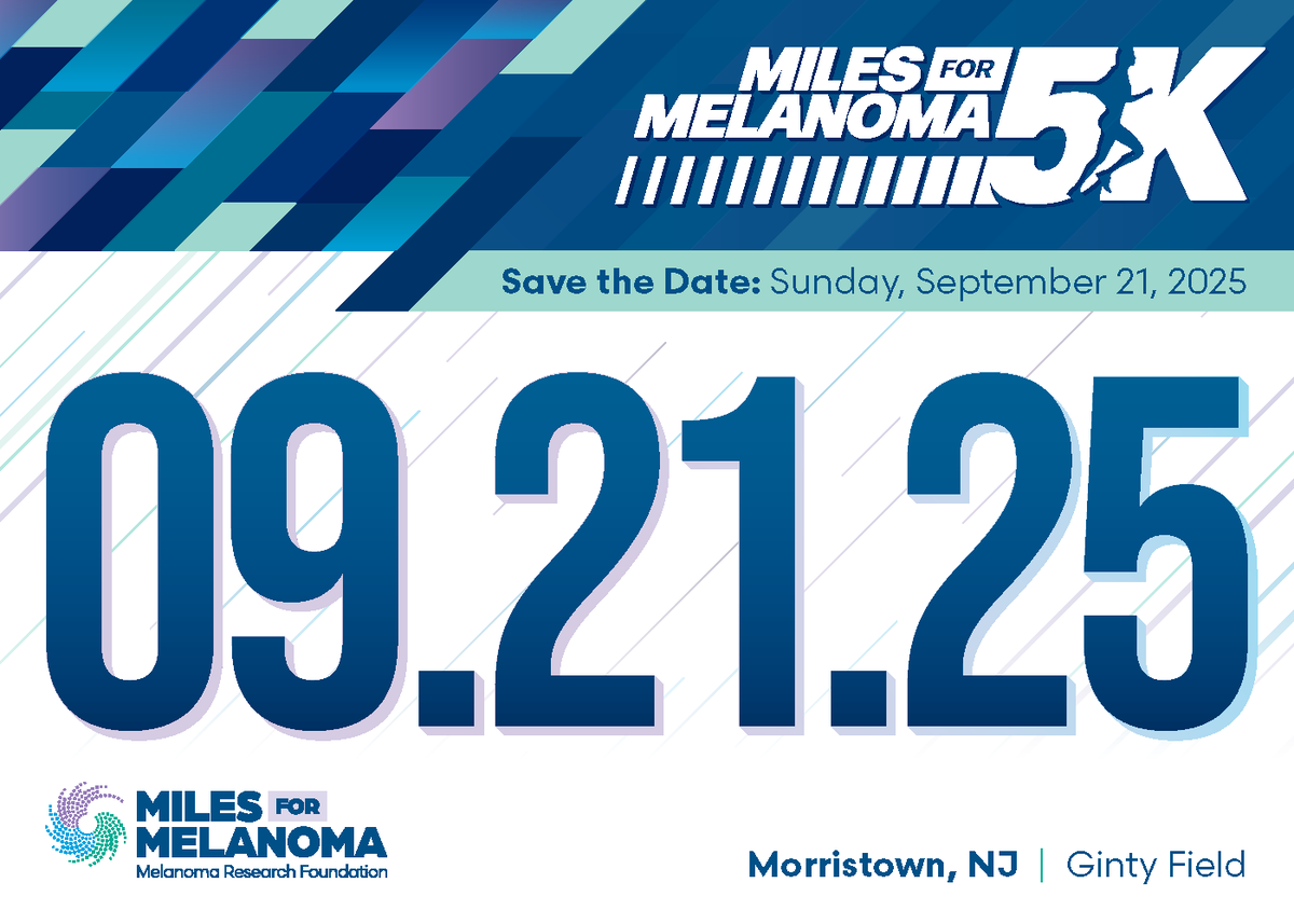 Hey New Jersey – ready to make strides against melanoma? The 2025 New Jersey Miles for Melanoma 5K is officially LIVE! Join us on Sunday, September 21 at Ginty Field Park for an empowering day. Snag your early bird registration now and rally your crew – every step we take brings