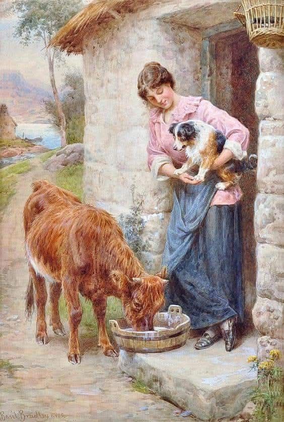 Basil Bradley (1842-1904) – British painter of Animals and Landscapes.
#paintings #art