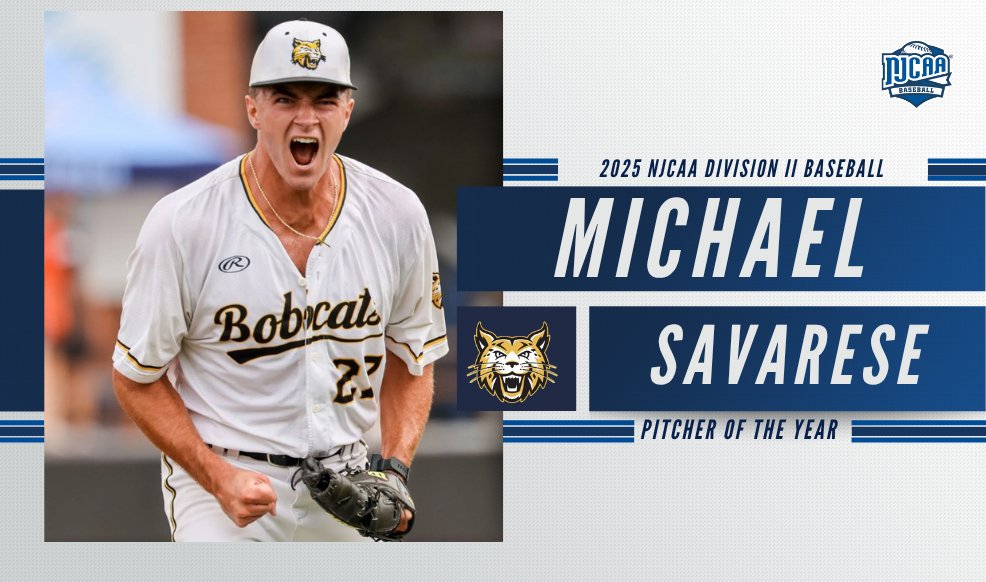 NJCAA Baseball (@njcaabaseball) on Twitter photo A ✨perfect✨ season on the mound!
Michael Savarese (<a href="/AthleticsPHSC/">PHSC Athletics</a>) is the 2025 #NJCAABaseball DII Pitcher of the Year.
Read More ⤵️
njcaa.org/sports/bsb/202… A ✨perfect✨ season on the mound!
Michael Savarese (<a href="/AthleticsPHSC/">PHSC Athletics</a>) is the 2025 #NJCAABaseball DII Pitcher of the Year.
Read More ⤵️
njcaa.org/sports/bsb/202…