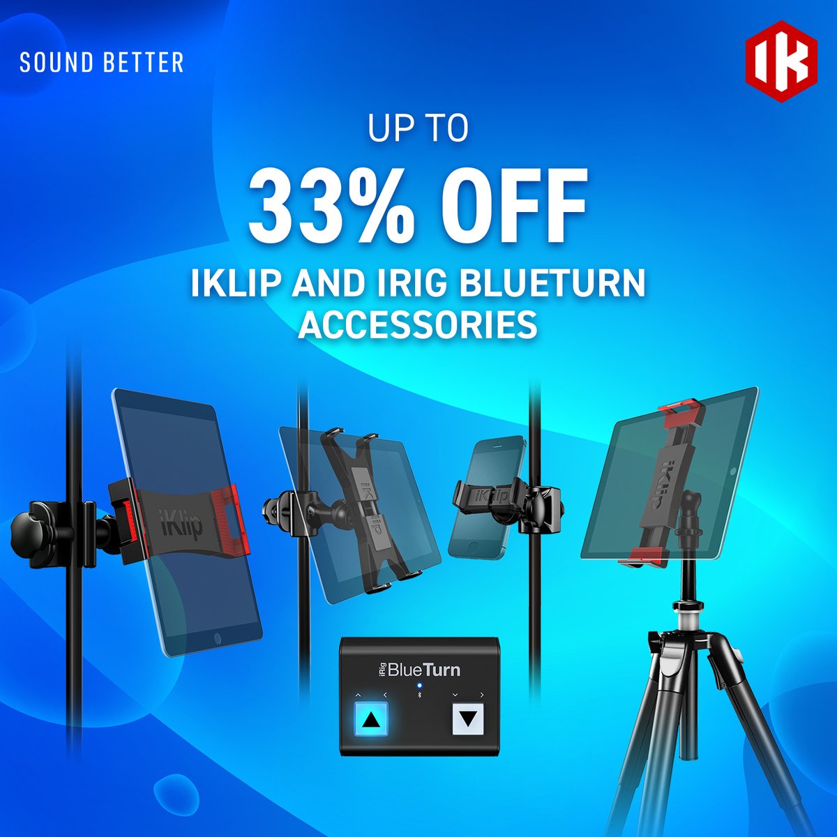 IK Multimedia ES (@ikmultimediaes) on Twitter photo ¡Aprovecha este superdescuento en iRig BlueTurn y soportes iKlip, accesorios imprescindibles para llevar tus presentaciones al siguiente nivel! loom.ly/9aT4aLE
.
#música #soporte #partitura #iPad #iPhone #iRigBlueTurn #iKlip #descuento #promoción #oferta ¡Aprovecha este superdescuento en iRig BlueTurn y soportes iKlip, accesorios imprescindibles para llevar tus presentaciones al siguiente nivel! loom.ly/9aT4aLE
.
#música #soporte #partitura #iPad #iPhone #iRigBlueTurn #iKlip #descuento #promoción #oferta
