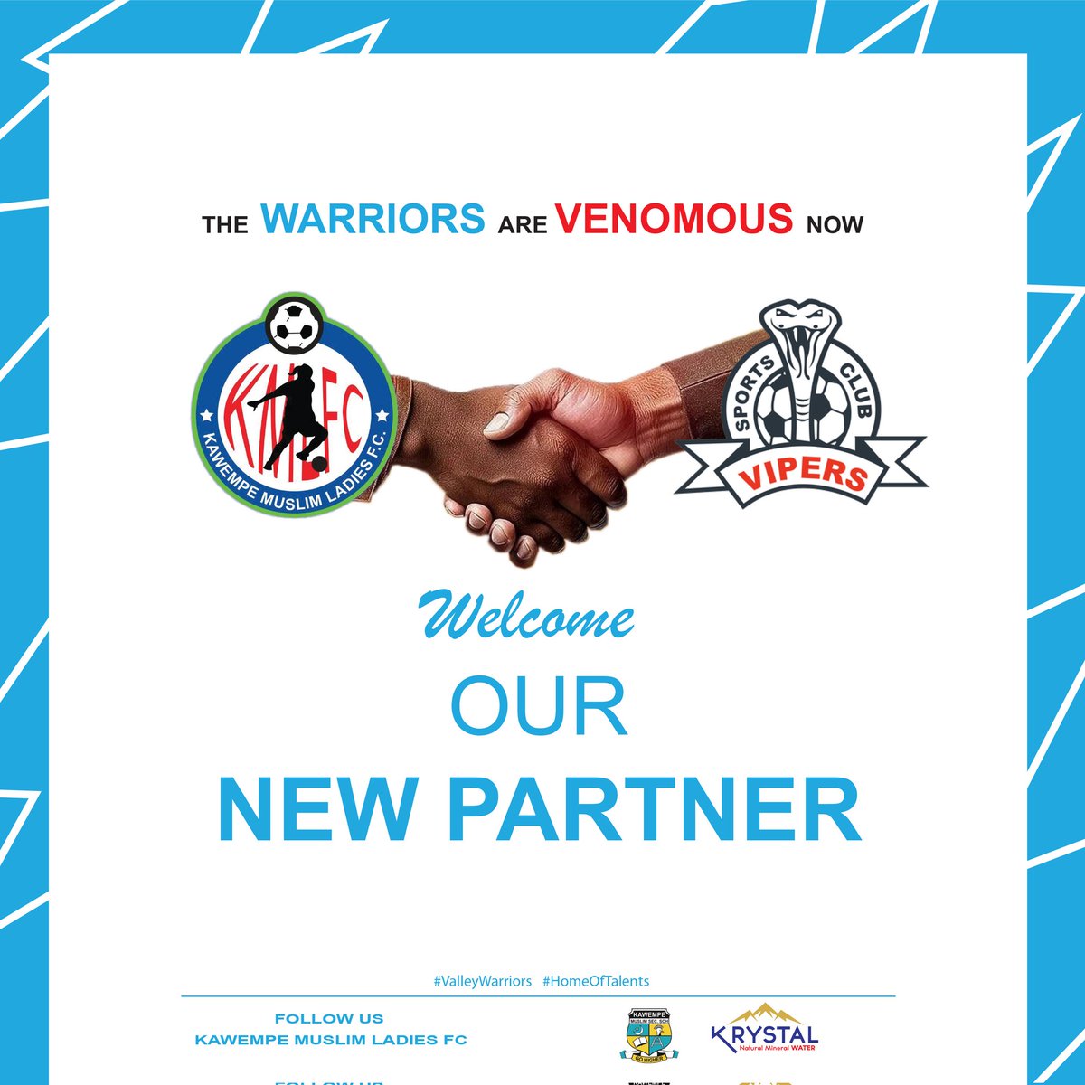It's Official. 
Join us in welcoming our new partner. 
#ValleyWarriors #HomeOfTalents