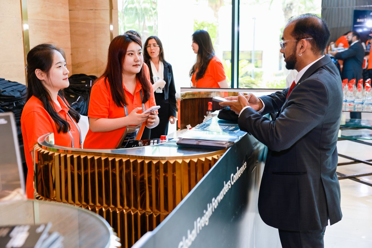 JCtransJCtrans's tweet image. 🌍 Connections that matter, moments that inspire.

At the 19th Global Freight Forwarders Conference, every handshake and every smile reflects the power of face-to-face networking.

#JCtrans #DubaiConference #LogisticsEvent #FreightForwarders #GlobalTrade #JCtransEvent