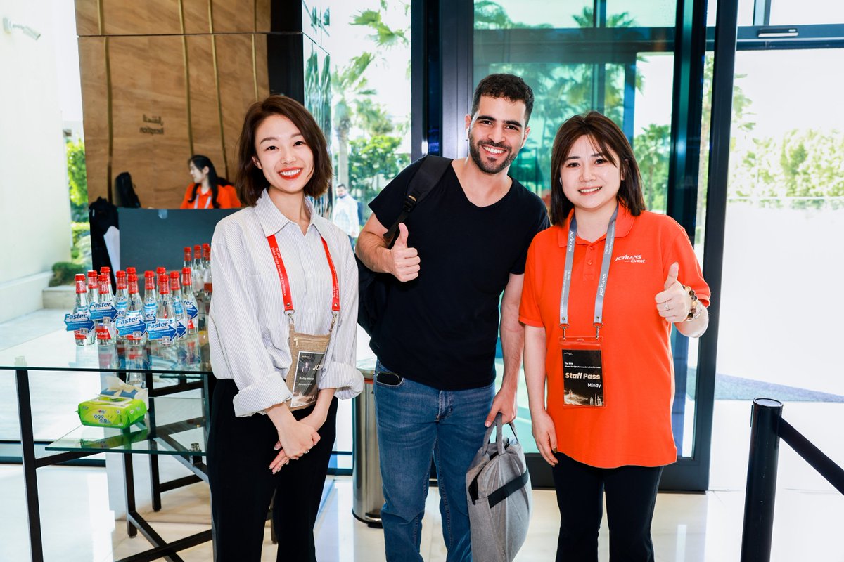 JCtransJCtrans's tweet image. 🌍 Connections that matter, moments that inspire.

At the 19th Global Freight Forwarders Conference, every handshake and every smile reflects the power of face-to-face networking.

#JCtrans #DubaiConference #LogisticsEvent #FreightForwarders #GlobalTrade #JCtransEvent