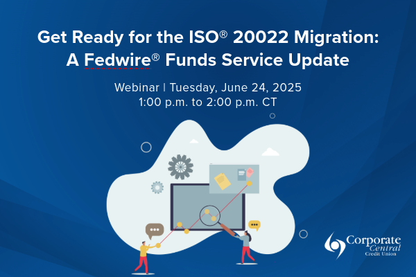 Time is running out to register. ⌛

Join Corporate Central and the Federal Reserve tomorrow, June 24 from 1:00 p.m. to 2:00 p.m. CT for a focused virtual workshop designed to support a smooth and successful migration.

🔗 Register now: ecs.page.link/iVck4