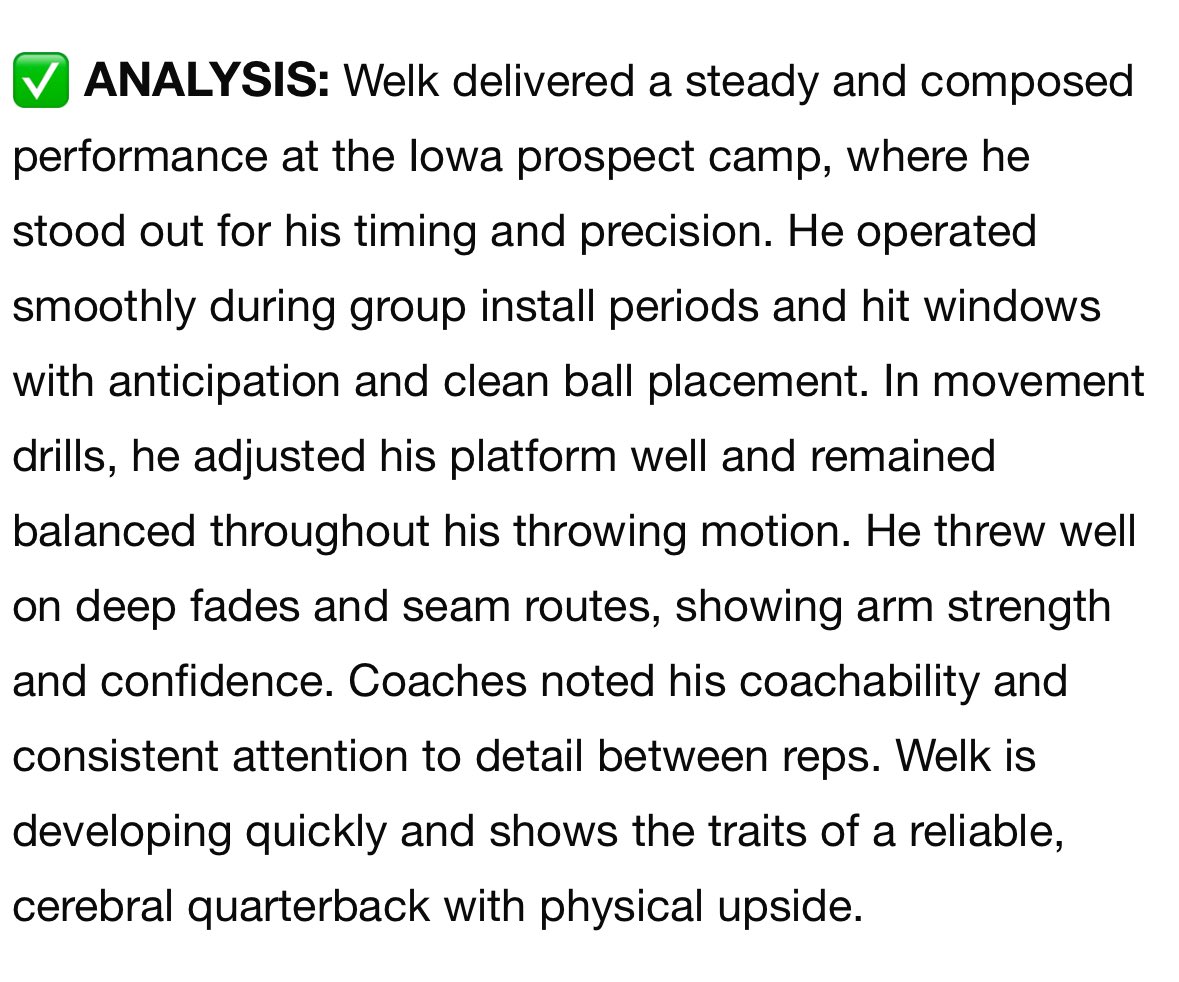 Owen Welk (@owenwelk2027) on Twitter photo Thank You <a href="/sixstarfootball/">Six Star Football | PLUS+</a> for the write up on my performance at the <a href="/HawkeyeFootball/">Hawkeye Football</a> camp!
<a href="/chad__welk/">Chad Welk</a> <a href="/PrepRedzoneMN/">Prep Redzone Minnesota</a> <a href="/OJW_Scouting/">PrepRedzone Oliver</a> <a href="/CDH_Football/">CDH Football</a> Thank You <a href="/sixstarfootball/">Six Star Football | PLUS+</a> for the write up on my performance at the <a href="/HawkeyeFootball/">Hawkeye Football</a> camp!
<a href="/chad__welk/">Chad Welk</a> <a href="/PrepRedzoneMN/">Prep Redzone Minnesota</a> <a href="/OJW_Scouting/">PrepRedzone Oliver</a> <a href="/CDH_Football/">CDH Football</a>