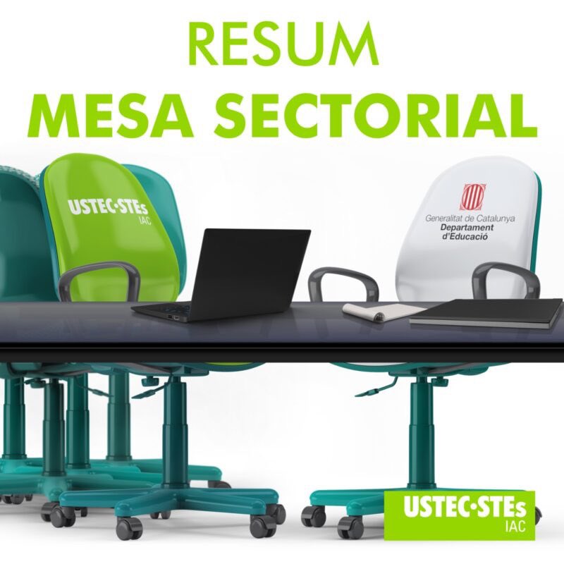 Resum mesa sectorial del 20 de juny de 2025

Reducció de dues hores lectives per a majors de 55 anys i adjudicacions d’estiu del personal interí.

Llegeix-lo al web: sindicat.net/2025/06/23/res…