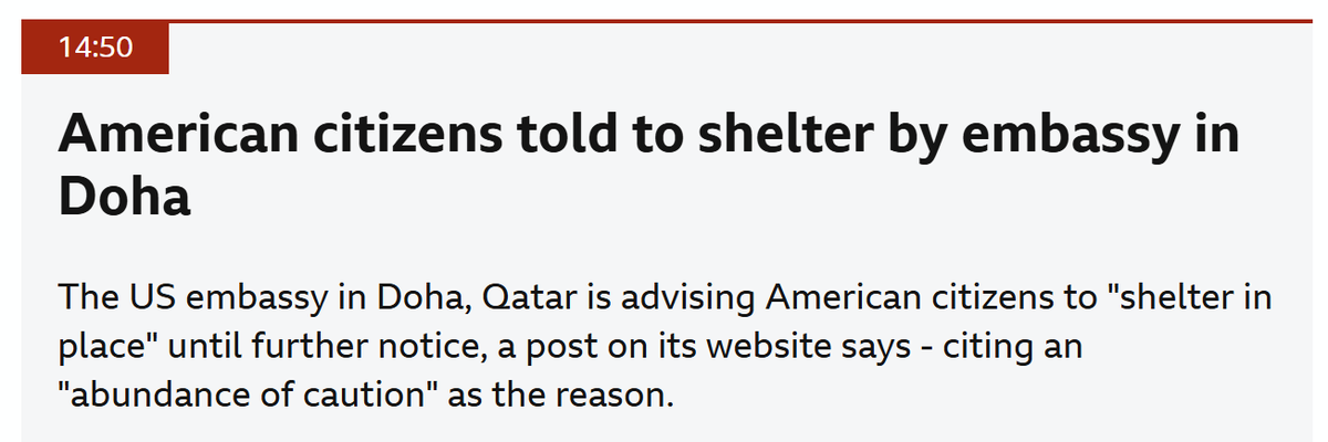 Oxford comma would've stopped my brain reading this in the first instance of the embassy telling people to come and shelter next to it.