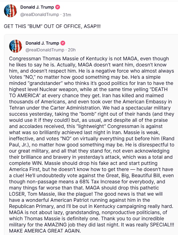 Commentary Donald J. Trump Posts From Truth Social tweet media