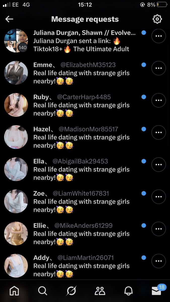 You man don’t have this many hoes in ur message requests and it really shows