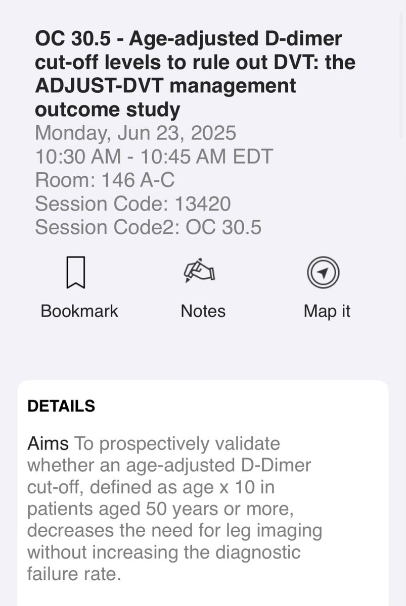 INVENT-VTE (@invent_vte) on Twitter photo At #ISTH2025 ? Don’t miss Prof. Le Gal present on the network endorsed Adjust-#DVT study at 10:30 am ET in room 146 A-C. An incredible multi-national research achievement!
#thrombosis #research At #ISTH2025 ? Don’t miss Prof. Le Gal present on the network endorsed Adjust-#DVT study at 10:30 am ET in room 146 A-C. An incredible multi-national research achievement!
#thrombosis #research