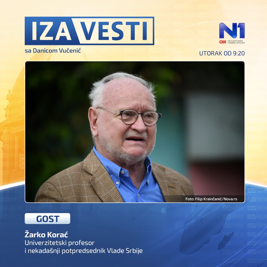 Počinje #NoviDan sa <a href="/MiljkovicNatasa/">Natasa Miljkovic</a> 

Da li su pretnje Irana odmazdom prema državama koje naoružavaju Izrael usmerene i ka nama? Trpi li rat "detalje", kako tvrdi predsednik Srbije? Gost Teme jutra je predsednik <a href="/Srbija_centar/">SRBIJA CENTAR SRCE</a>  i nekadašnji načelnik Generalštaba <a href="/ZdravkoPonos/">Здравко Понош</a> .