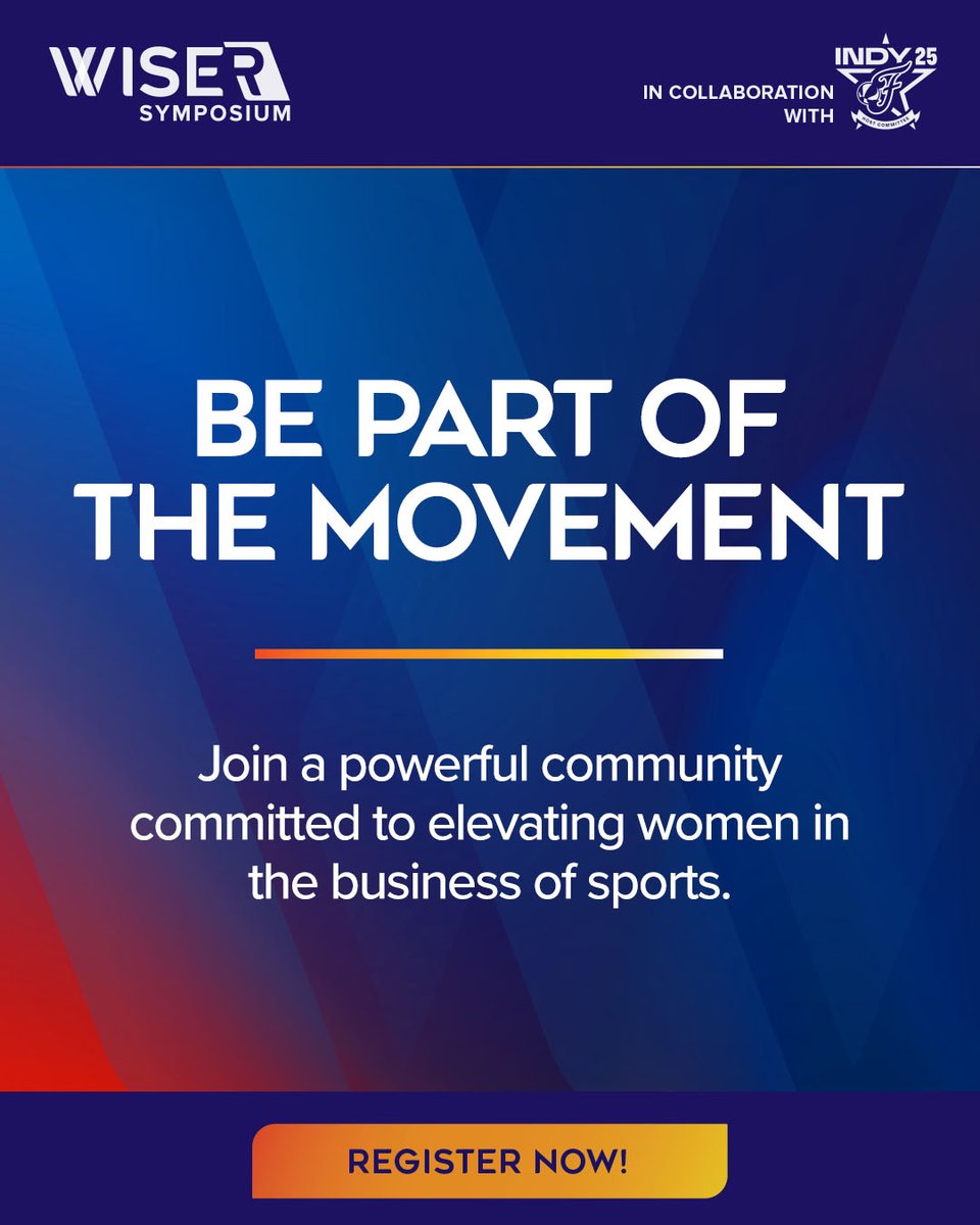 wiseworksIndy's tweet photo. The WISE/R Symposium is a one-day personal and professional experience to empower you to grow, connect, and be inspired. 🌟
.
Register Now: https://t.co/rgsUofSt1M https://t.co/p8eE6XyoUd