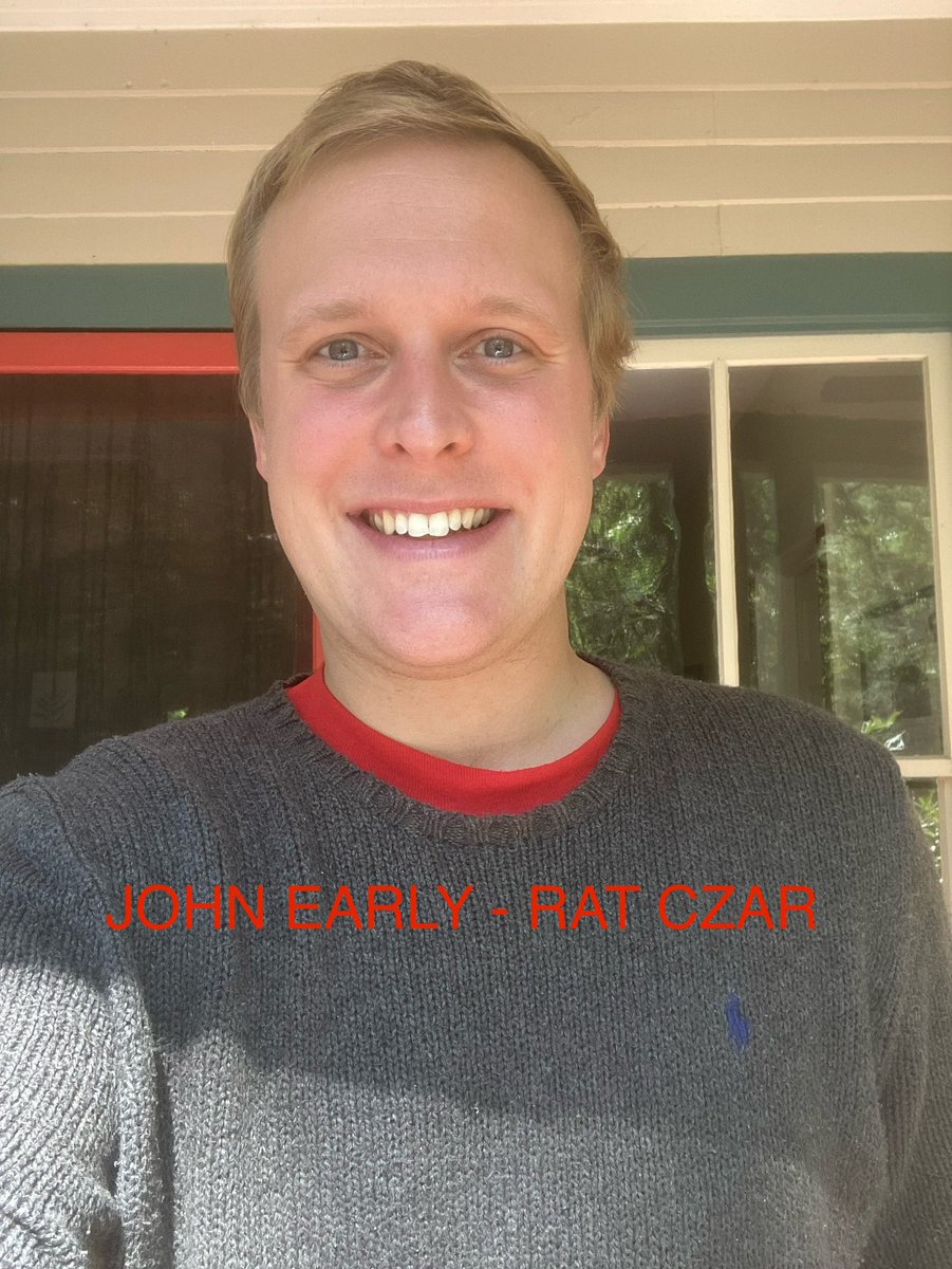 John Early (@bejohnce) on Twitter photo Honored to be appointed Rat Czar by <a href="/ZohranKMamdani/">Zohran Kwame Mamdani</a> campaign. If we elect Zohran I will be in charge of rat stuff. First thing we will implement is shooting the rats. Honored to be appointed Rat Czar by <a href="/ZohranKMamdani/">Zohran Kwame Mamdani</a> campaign. If we elect Zohran I will be in charge of rat stuff. First thing we will implement is shooting the rats.