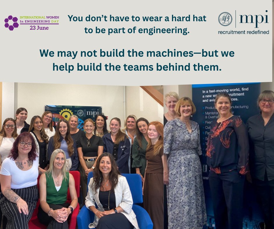 This #INWED2025, we're celebrating the brilliant women at MPI who help build the teams behind the machines. 💜
#TogetherWeEngineer #WomenInEngineering #TeamMPI #RecruitmentRedefined
