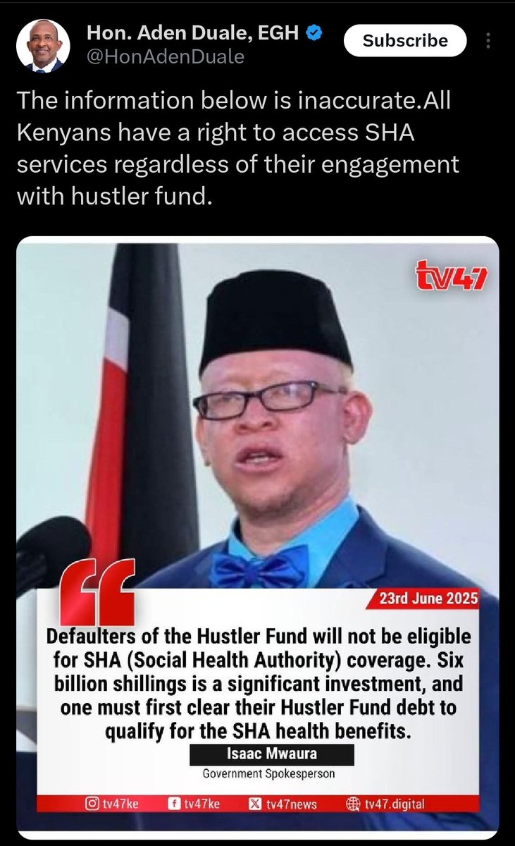 ALEX MWAKIDEU (@alex_mwakideu) on Twitter photo Msemaji wa Serikali, Kakosolewa na Waziri wa Serikali. <a href="/MwauraIsaac1/">Dr. Isaac Mwaura CBS</a> <a href="/HonAdenDuale/">Hon. Aden Duale, EGH</a> Tumuamini nani sasa 🤔 Msemaji wa Serikali, Kakosolewa na Waziri wa Serikali. <a href="/MwauraIsaac1/">Dr. Isaac Mwaura CBS</a> <a href="/HonAdenDuale/">Hon. Aden Duale, EGH</a> Tumuamini nani sasa 🤔