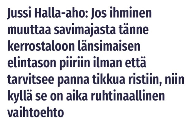 Suomen Uutiset, 23.6.2025, eduskunnan puhemies:

”Jos lähtökohtana on se, että ihminen on asunut savimajassa jossakin Afrikassa”

Valtakunnan arvohierarkian kakkosmiehen käsitys Afrikasta on kuin 1970-luvun lastenkirjoista. On siinäkin filosofian tohtori. Sivistymätön juntti.