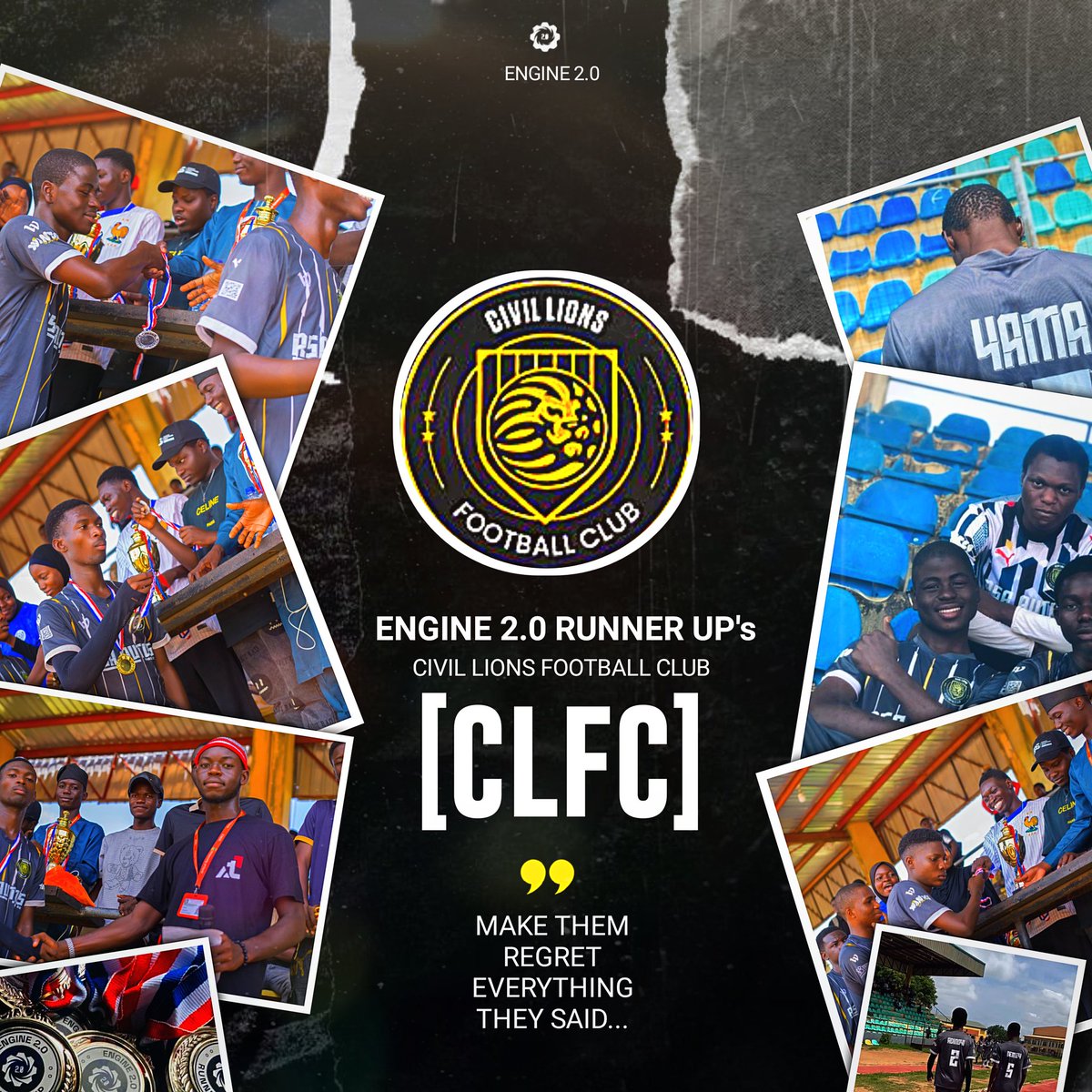 engine2_0's tweet image. Are they the Arsenal of Engine 2.0? Maybe.
CLFC had a shaky start but fought their way through to the final whistle. Despite their best efforts, they couldnโt break MME.
With tough losses and lessons this season, CLFC will surely come back stronger.
Engine 2.0 ๐โ๏ธ