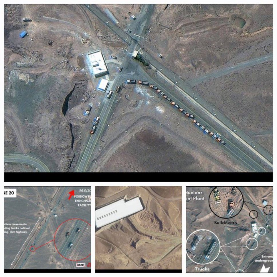 Wait so they saw all these trucks at the Iranian plant and still bombed it instead of following where the trucks went and now they don’t know where the uranium is….is that the gist?