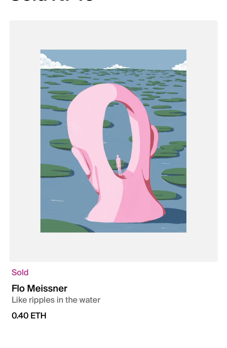 GM ▫️

🚨 SOLD 🚨
Like ripples in the water
By <a href="/flomeissner_/">flo meissner</a> 
Sold to <a href="/randomcdog/">Jediwolf</a>