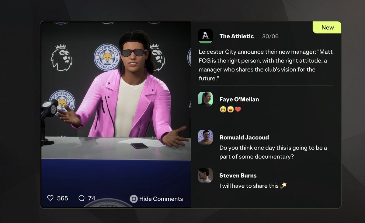 Had a few days off from 
Career Mode - but loving
the Bret Hitman Hart
Pink Leather Jacket 🤣🤣
#FC25