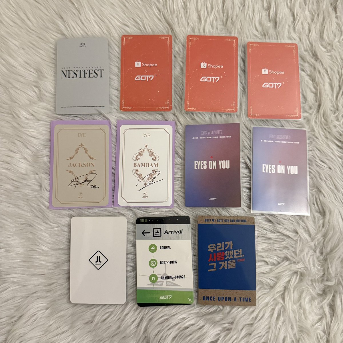 yeontannieee__'s tweet image. wts lfb got7 ph 

got7 random pc set 

₱1,100 set — rpc, shopee pob, nestfest pc etc

- payo (prio)  
- gcash / bpi 
- jnt 

t. got7 jayb mark jackson jinyoung youngjae bambam yugyeom shopee pob nestfest spoon dye pray sakristan ph