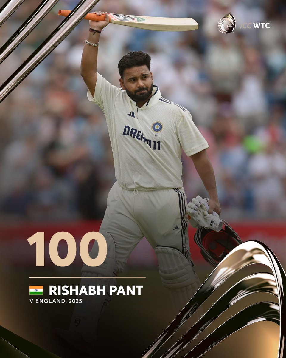 Twin hundreds for the swashbuckling Rishabh Pant in the first #ENGvIND Test 🥳

📝: icc-cricket.com/tournaments/wo…