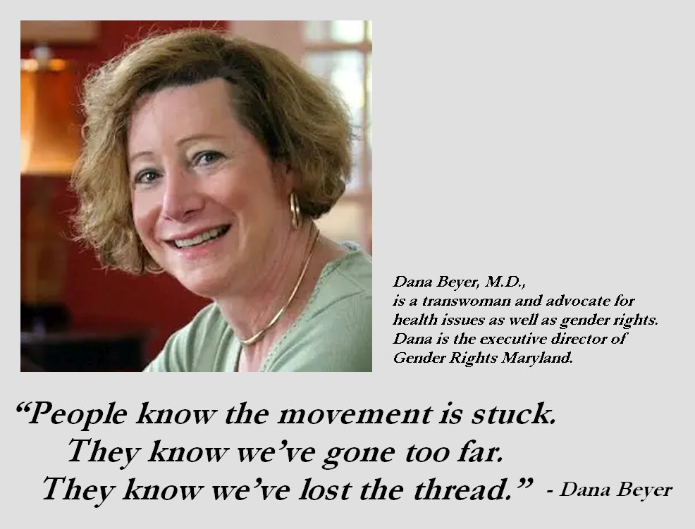 TRCIII's tweet photo. The quote below from Dana Beyer was in a NY Times article  called, "How the Transgender Rights Movement Bet on the Supreme Court and Lost".  You know the tide is turning when even staunch TRAs are admitting they've "gone too far"--and that the "people know". https://t.co/SxTPifc2Sm