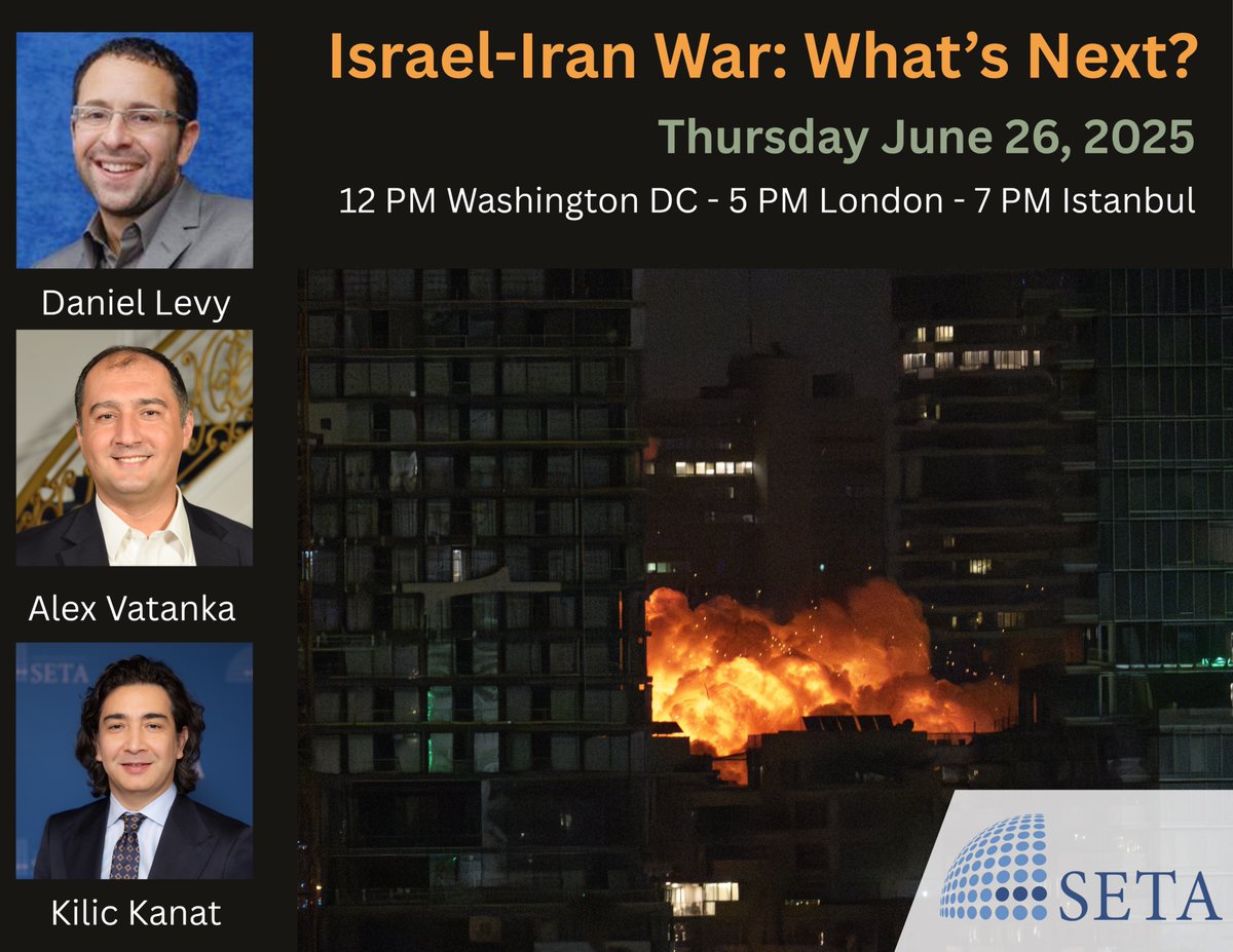 📣 Upcoming Webinar 

Israel–Iran War: What’s Next?

Israel’s strikes on Iranian nuclear sites and Tehran’s forceful response have propelled the region toward a dangerous new chapter. With U.S. airstrikes now in play and tensions at a boiling point, the stakes couldn’t be higher.