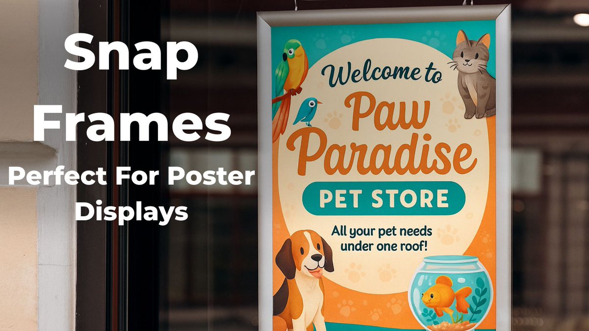 Equipashop's tweet photo. 🖼️ Snap Frames that POP!

Switch posters in seconds with our sleek, weather-ready frames—ideal for cafés, salons &amp; shops. Ready to grab every glance? 🚀

Shop now!

#SnapFrame #RetailDesign #Equipashop https://t.co/W5czolooy9