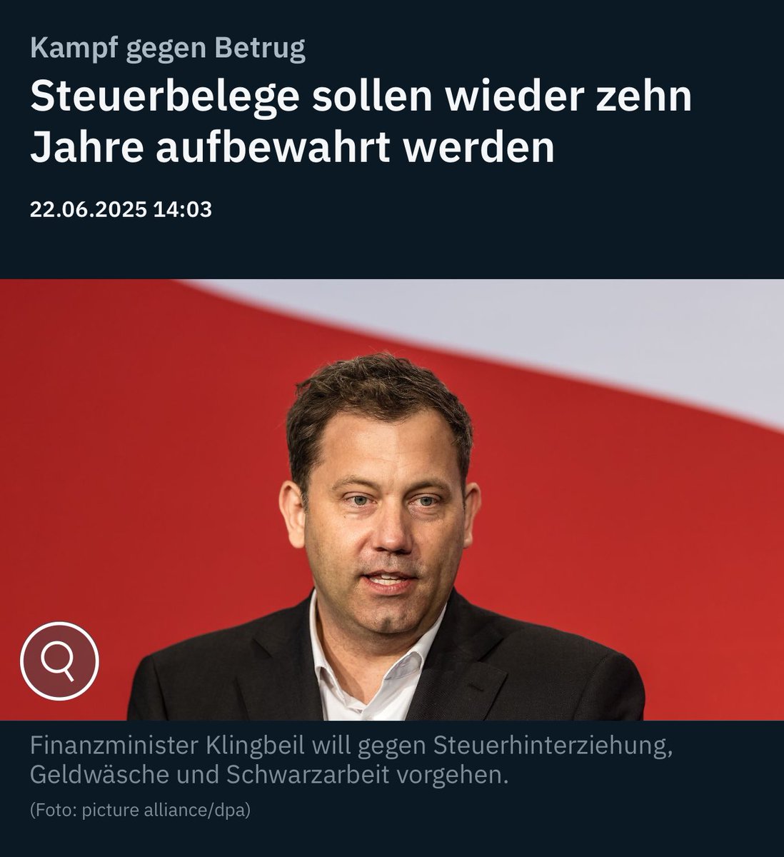 Ich weiß nicht was ich lustiger finde, der Glaube man würde Steuerhinterzieher mit 3 Jahren mehr Aufbewahrung von Belegen "finden" oder der Glaube Steuerhinterziehe hätten Belege.