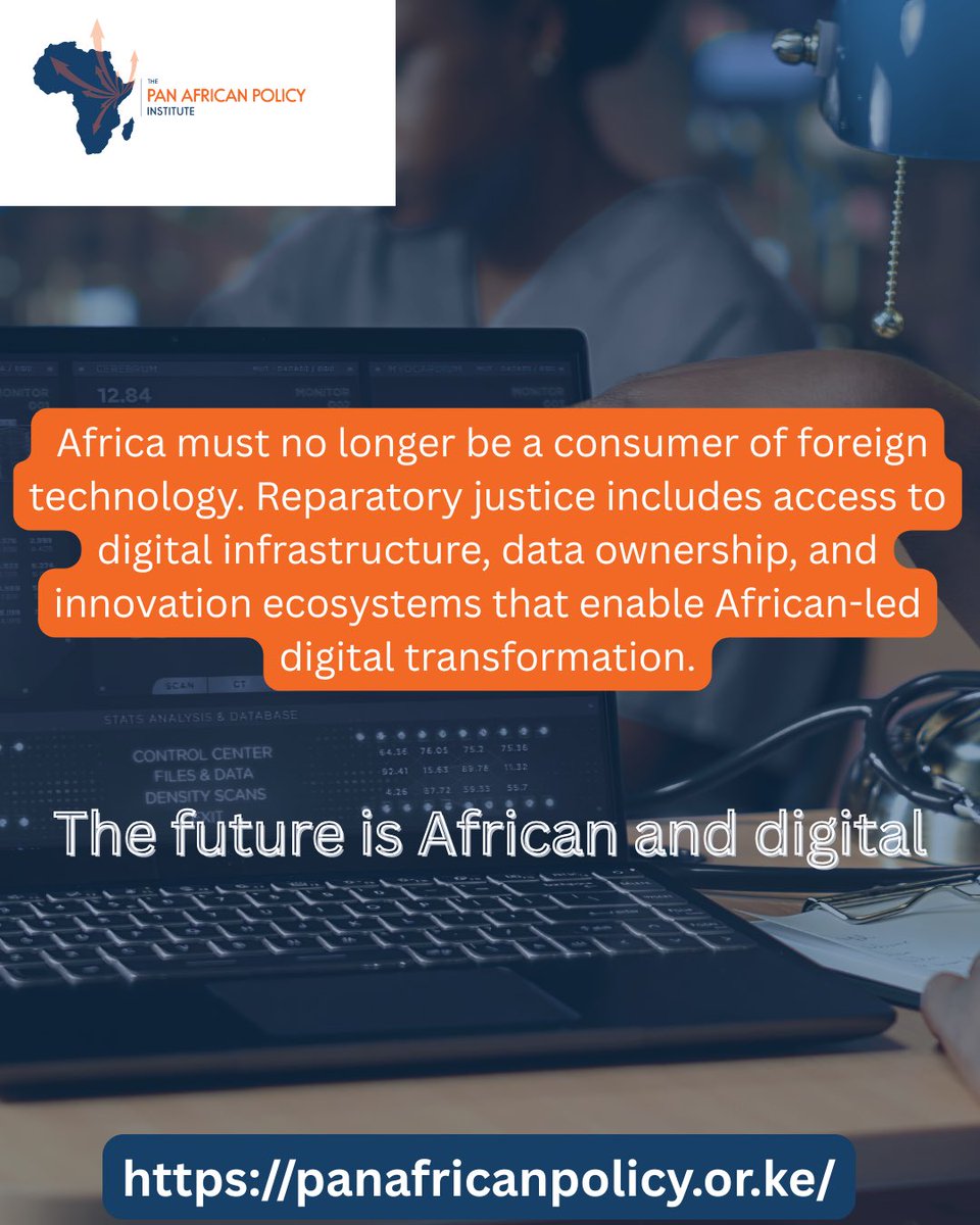 PanAfrican_PI's tweet photo. Africa has the power to shape its digital future. Let’s invest in homegrown tech, data sovereignty &amp; youth-led innovation. From dependency to leadership the time is now. 
#DigitalAfrica #africaninnovation  #AfricaLeads #ReparatoryJustice https://t.co/Ov1Hu8EK8P