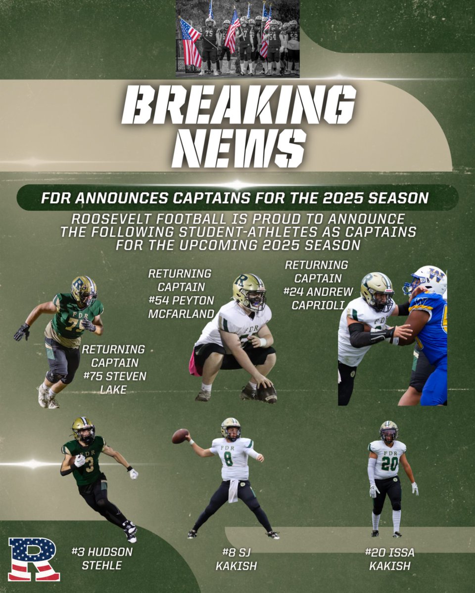 We are proud to announce our Captains for the upcoming season. 3 Returning Leaders and 3 New Leaders join the Brotherhood of Captains. All 6 represent excellence in the classroom, the community, and on the field. Congratulations! <a href="/pjsports/">Poughkeepsie Journal Sports</a> <a href="/athleticshpcsd/">Hyde Park Athletics</a> <a href="/dr_p_roman/">Dr. Pedro Roman</a>