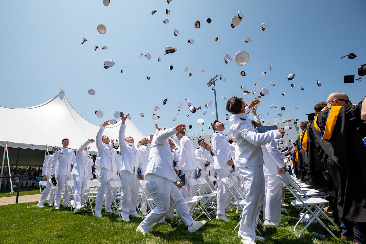 MassGovernor's tweet photo. For more than 130 years, Mass Maritime has been “The Commonwealth’s Leadership University.” Its alumni go on to serve our country and communities, and play key roles in our maritime economy. 

As Governor, I could not be more proud of this public, state institution and all of its graduates. Congratulations Class of 2025! 🎓⚓️