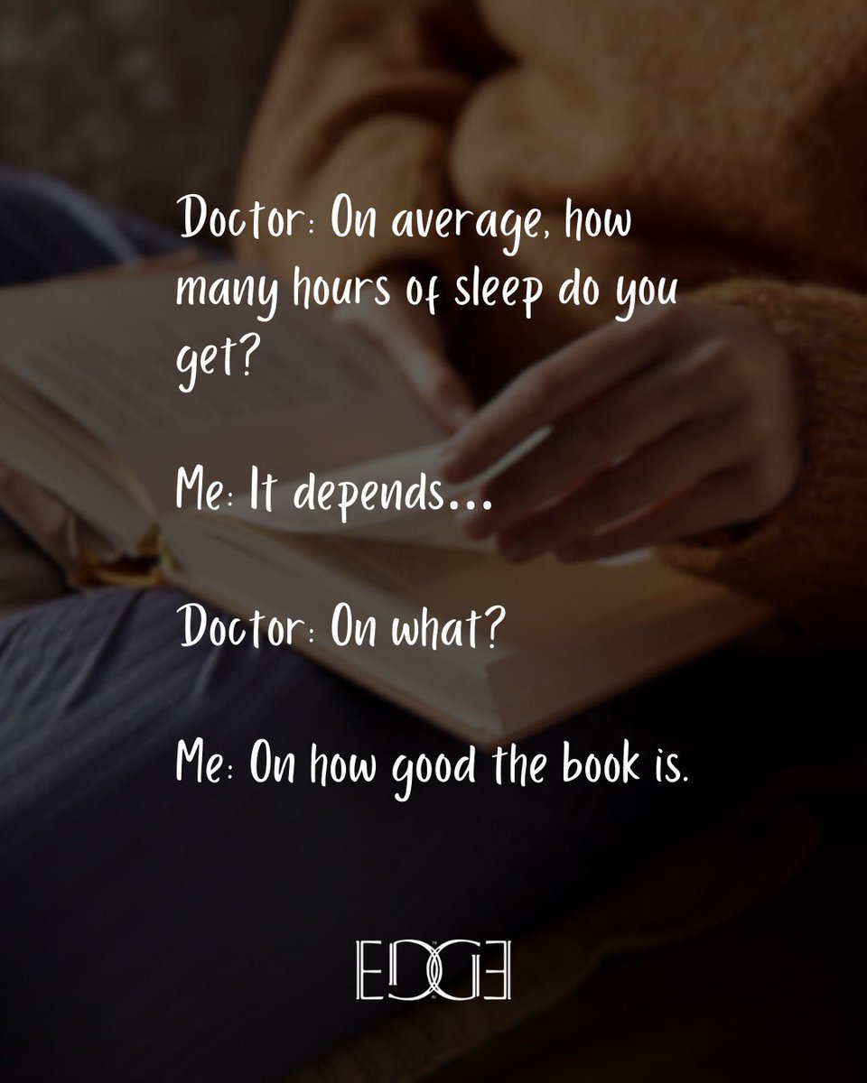 EdgeReads's tweet photo. Who else is guilty of staying up late for "just one more chapter"? 
Searching for your next page-turning read? 
Head to the EDGE website and find your next thrilling adventure today! 
.
.
#EdgeReads #GoodBooks #Novels #BookLovers #booknerd #bookaholic #ReadersLife #bookaddict https://t.co/Jm4qr9Ws1H