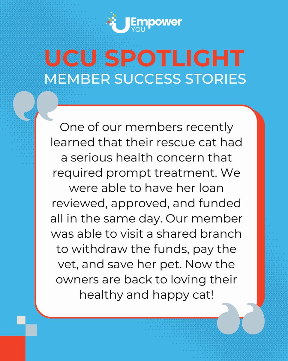 Real member success stories from our team: We're helpings members save, pay down debt, and achieve their financial goals. UCU is here to Empower YOU, every step of the way. #UCUSpotlight #SuccessStories