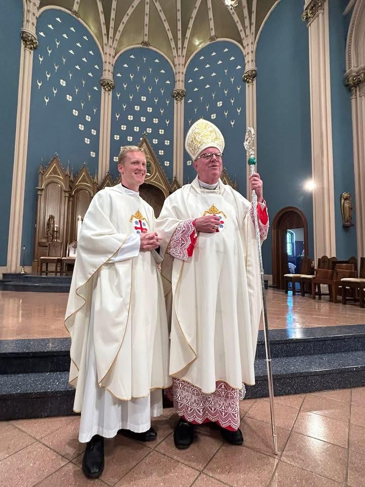 Congratulations to the Diocese of Springfield’s newest priest, Father John Paul Williams, who was ordained on Saturday at St. Michael’s Cathedral in Springfield, Massachusetts by Bishop William Byrne.

Prior to entering Pope Saint John XXIII, Fr. John worked for a decade in