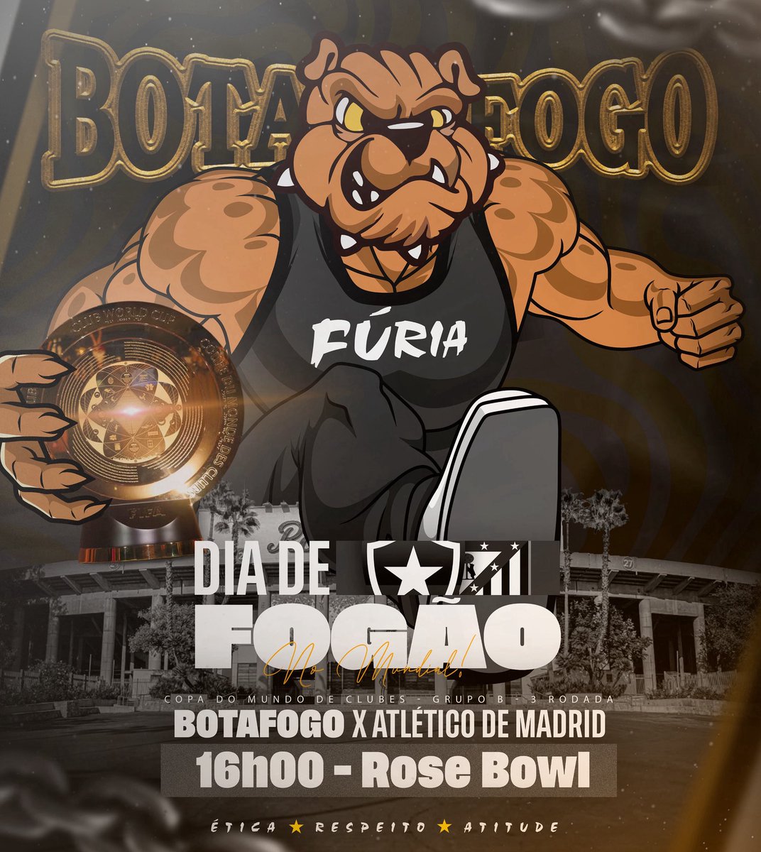FuriaOficial01's tweet photo. HOJE TEM BOTAFOGO! 🔥

⚽️ COPA DO MUNDO DE CLUBES 2025

⭐️ BOTAFOGO X ATLÉTICO DE MADRID
🗓️ 23/06/2025 (SEGUNDA - FEIRA)
⏰ 16h00
🏟️ ESTÁDIO ROSE BOWL https://t.co/Rkt2jFO9g5