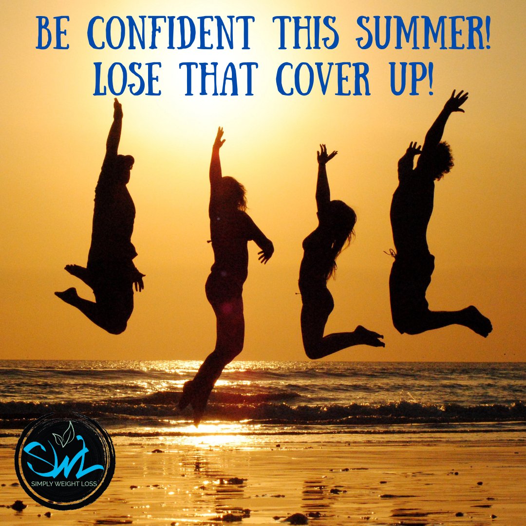 Be Confident, and Healthy this Summer! Lose that Cover up, and Shed up to 22 Pounds in 6 weeks! - Call Us Today!
1.800.613.3434
#simplyweightloss #weightloss #shedpounds #allnatural #rapidresults #summervibes #tightenandtone