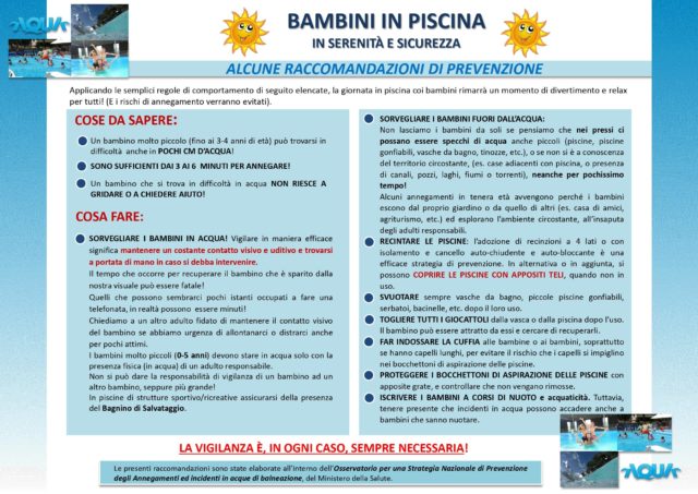 #PLTerredargine #consigliuti 
Estate🌞alte temperature #Sicurezza al mare 🌊e in piscina🤽‍♂️
Non lasciare mai i bambini incustoditi in acqua!
I bimbi devono, sempre, essere sorvegliati da un adulto responsabile, DISTRARSI anche per pochi minuti  può essere fatale!
<a href="/PMTerredargine/">Polizia Locale</a>