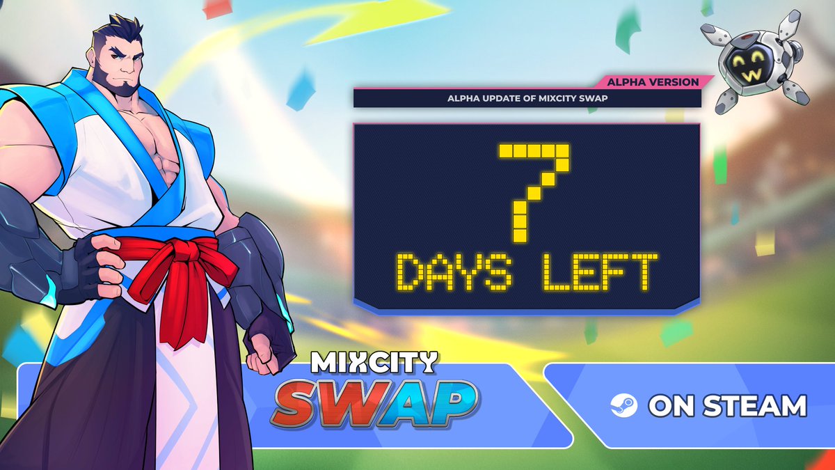 This is your chance to try Mixcity Swap alpha version right now!

The servers are closing in 7 days!!! 🎉
PLAY NOW: store.steampowered.com/app/3562250/MI…
