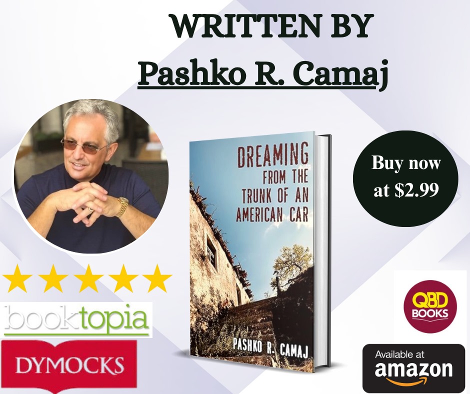 PRCamaj's tweet photo. "Have I betrayed my ancestors by leaving the land they bled for?"
From war-torn roots to new beginnings in America — this isn’t just a book. It’s a legacy.
📘 Dreaming From the Trunk of an American Car
by Pashko R. Camaj
👉 https://t.co/FgdHzahVy0
#Writers #AuthorsBooks #WritingCommunity #Bookstagram #BookAddict #MemoirsMatter #ReadersOfX #IndieAuthor #TrueStory #BookBuzz
