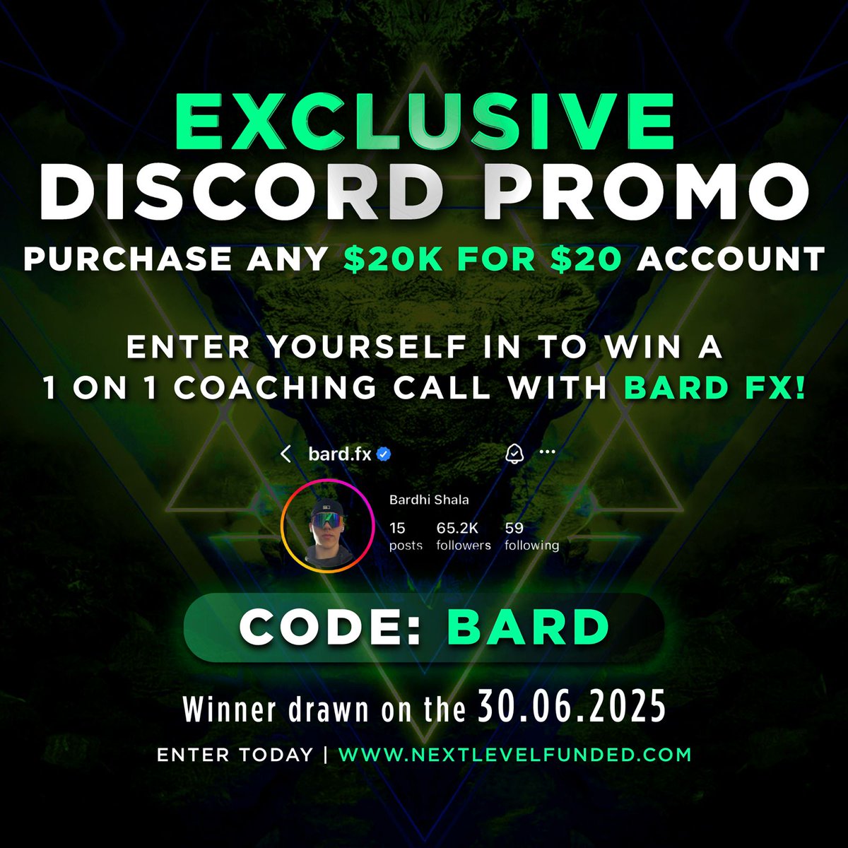 NLFs - End of Month PROMOs are here!  🔥

Trade Bigger &amp; Better - Today!

Only at: nextlevelfunded.com